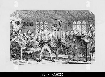 Punishment by birching in a school Stock Photo - Alamy