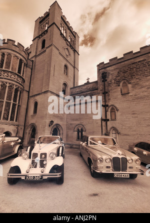 Wedding Cars 01, Newstead Abbey Stock Photo