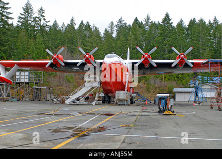 Martin Mars Water Bombers Fire Fighting Canadian Aeroplane Stock Photo