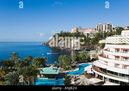 Reids Palace Hotel from Royal Savoy, Funchal, Madeira, Portugal Stock Photo