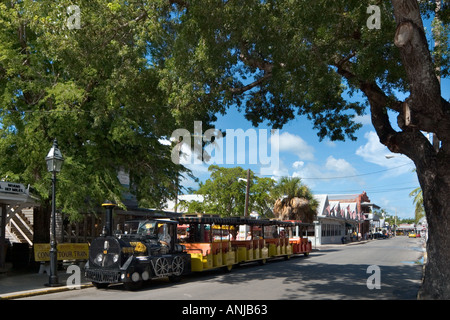 Conch Tour Train, Historic Old Town, Key West, Florida, USA Stock Photo