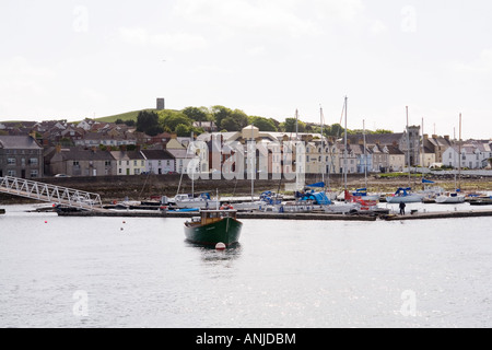 UK Northern Ireland County Down Portaferry new marina and seafront from Strangford Lough Stock Photo