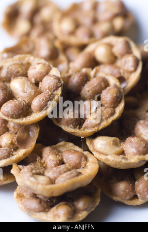 Malaysian fried peanut crackers Stock Photo