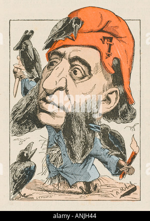 Caricature of Jules Ferry (1832-1893), in : 