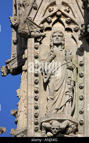 Carvings of St Mary's Church Oxford 6 Stock Photo