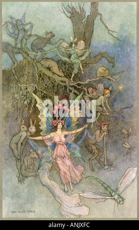 Folklore Fairies Goble Stock Photo