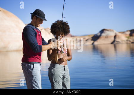 African american men fishing hi-res stock photography and images