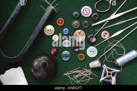 Sewing equipment Stock Photo