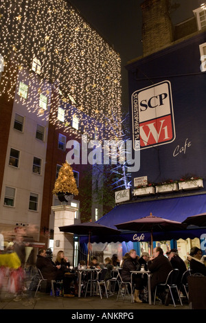 Outdoor dining at St. Christophers Place in London, England. Stock Photo