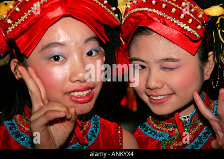 Chinese New Year Parade Wanchai Hong Kong Stock Photo