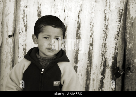 Boy, Santa Rosa de Tastil, Provincia de Salta, Argentina Stock Photo
