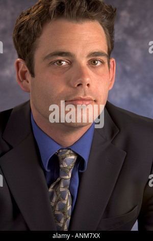 A young executive dressed for success in his suit. Stock Photo