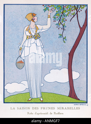 Afternoon Frock 1914 Stock Photo