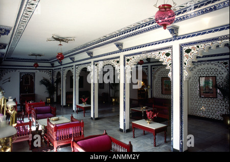 India Rajasthan Udaipur Lake Palace Hotel reading room