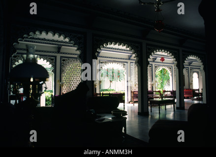 India Rajasthan Udaipur Lake Palace Hotel interior