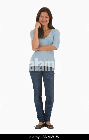 Portrait of young Hispanic woman Stock Photo