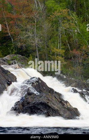 Waterfall on the Aux Sables River, Massey, Ontario, Canada Stock Photo