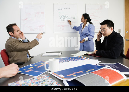 View of businesspeople in an office. Stock Photo