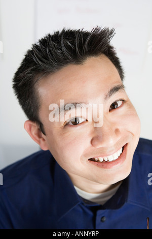 Portrait of mid adult man smiling. Stock Photo