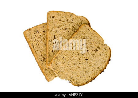 3 sliced seeded bread Stock Photo