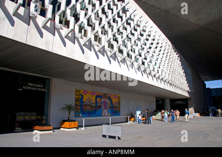 The interior of the front entrance to the National Museum of Anthropology in Mexico City Mexico Stock Photo