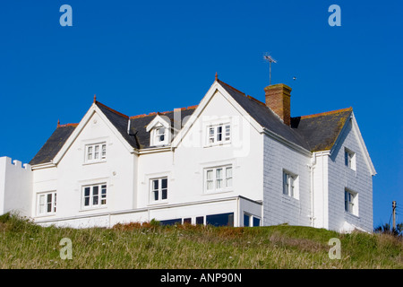 The Headlands Hotel in Port Gaverne North Cornwall Stock Photo