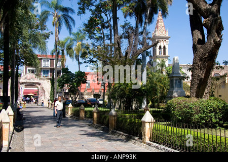 Cathedral grounds at Cuernavaca in the State of Morelos Mexico Stock Photo
