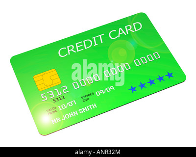Generic chip pin credit card Stock Photo