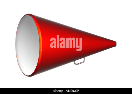 Red Megaphone Stock Photo