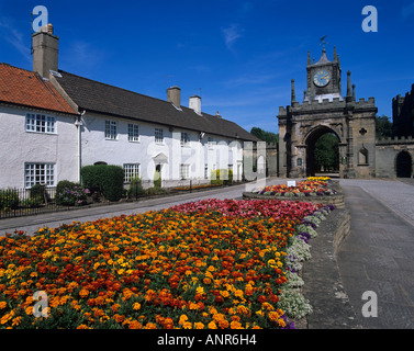 gateway to Auckland Park in Bishop Auckland County Durham Stock Photo