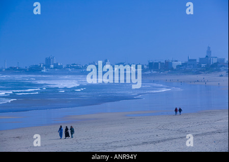 MOROCCO, Atlantic Coast, CASABLANCA (AIN DIAB): Along AIN DIAB Beach Stock Photo