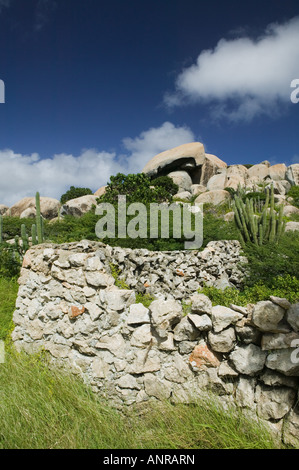 ABC Islands, ARUBA, Paradera: View of Ayo Rock Formation Stock Photo