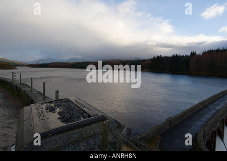 Loch Laggan Dam, Highlands, Scotland, UK Stock Photo