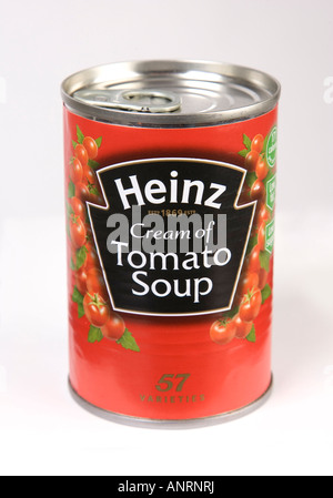 tin can of Heinz Tomato Soup Stock Photo