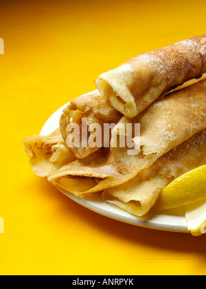 A stack of Shrove Tuesday pancakes editorial food Stock Photo