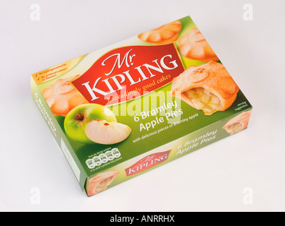 box of Mr Kipling apple pies Stock Photo