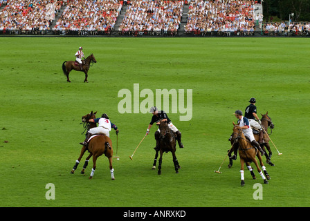 Polo Cartier International Polo at the Guards Club Smiths Lawn [Windsor Great Park] Egham Surrey England 2000s 2006 Stock Photo
