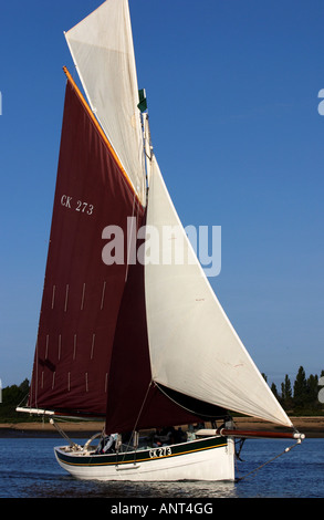 Traditional Gaff Rigged Sailing Boats Stock Photo