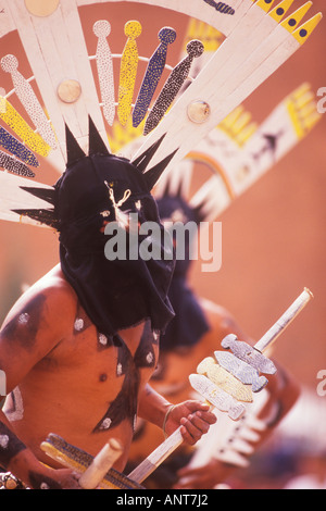 San Carlos Apache Crown Dancers Gallup Inter Tribal Indian Ceremonial Gallup New Mexico Stock Photo