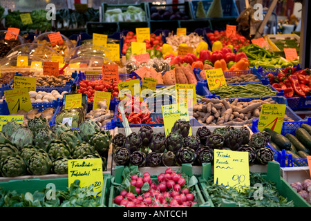 Vegetables on sale in Nurnberg, Germany Stock Photo