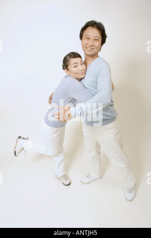 Mature couple holding each other Stock Photo
