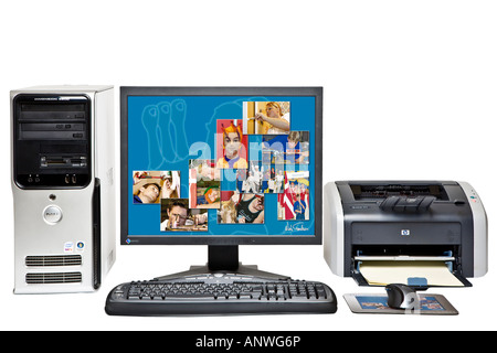 Personal computer system Stock Photo