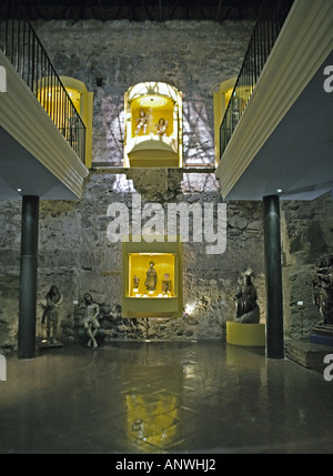 GUATEMALA ANTIGUA Colonial Museum in the ruins of former monastery of Dominican Friars Stock Photo