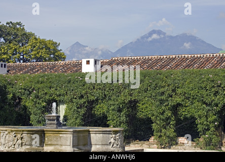 GUATEMALA ANTIGUA Ruins of former monastery of Dominican Friars Stock Photo