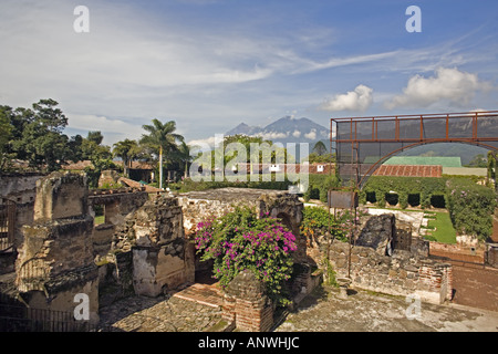 GUATEMALA ANTIGUA Ruins of former monastery of Dominican Friars Stock Photo