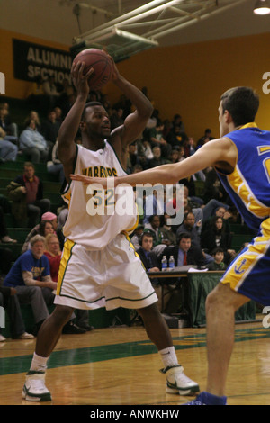 Wayne State University Men's Basketball Stock Photo