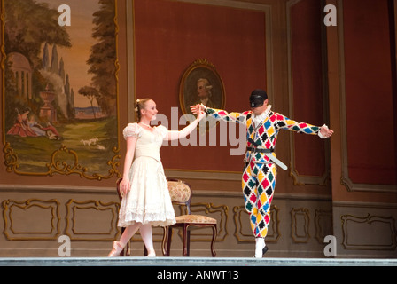 Performance at Pantomime Theater Tivoli Gardens Copenhagen Denmark Stock Photo