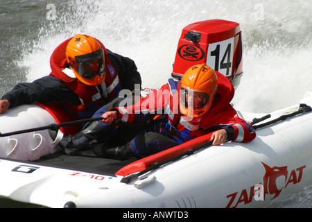 Zap Cat powerboat racing Stock Photo