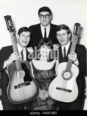 THE SEEKERS Promotional photo of Australian group in 1965. From left ...