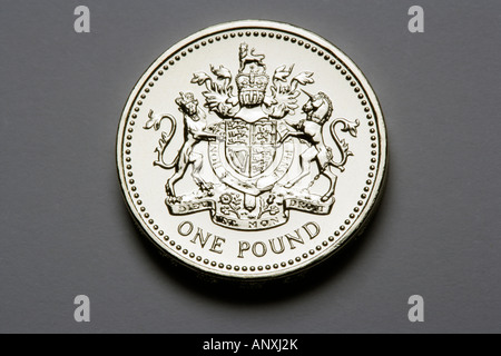 One Pound Coin Stock Photo